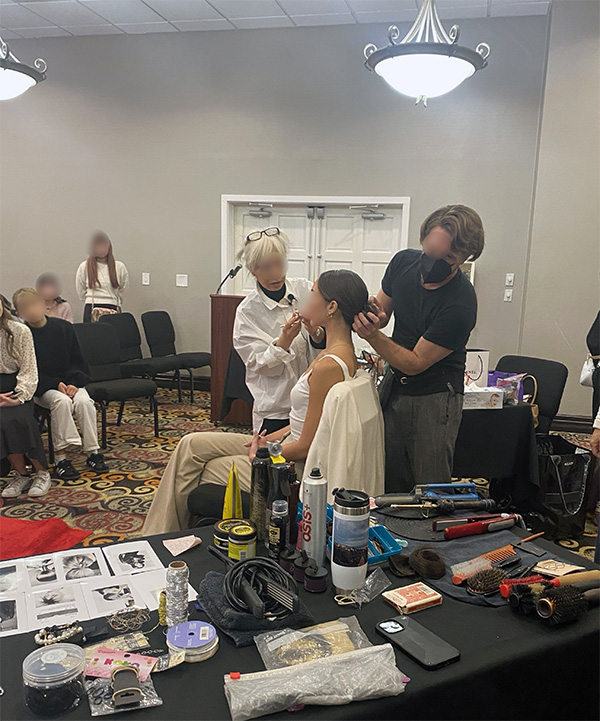 ILTA メイク、ヘアメイク実習